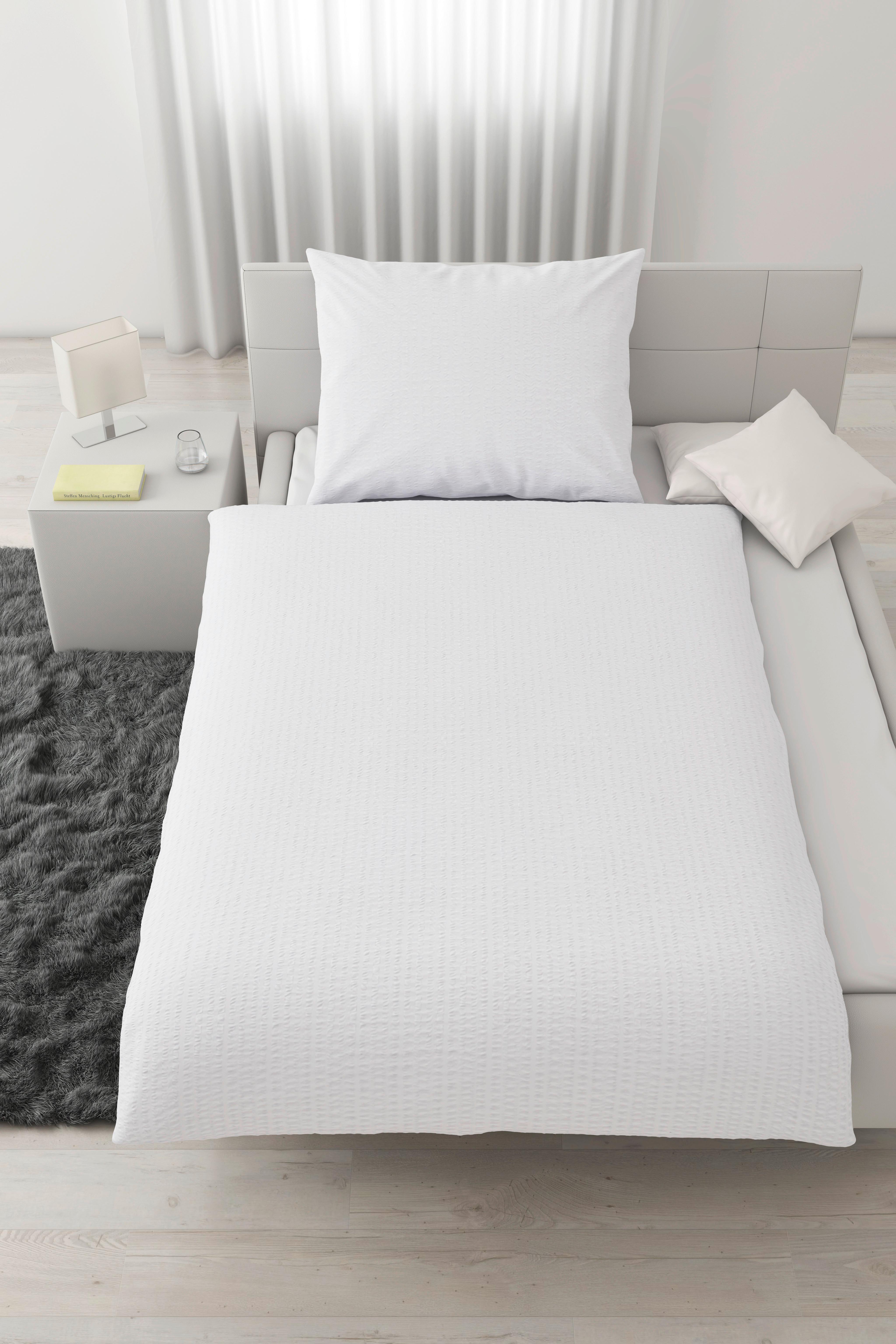 Ágyneműhuzat-garnitúra Gisela - fehér, textil (140/200cm) - Modern Living
