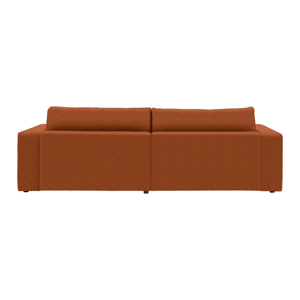 Ecksofa Fabiona rechts Rostfarben - Rostfarben/Schwarz, MODERN, Holz/Kunststoff (268/85/194cm) - Premium Living