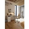 BUREAU STUDENT -BASED- - Wit/Chroomkleuren, Konventionell, Houtcomposiet/Metaal (120/76/55cm) - Based