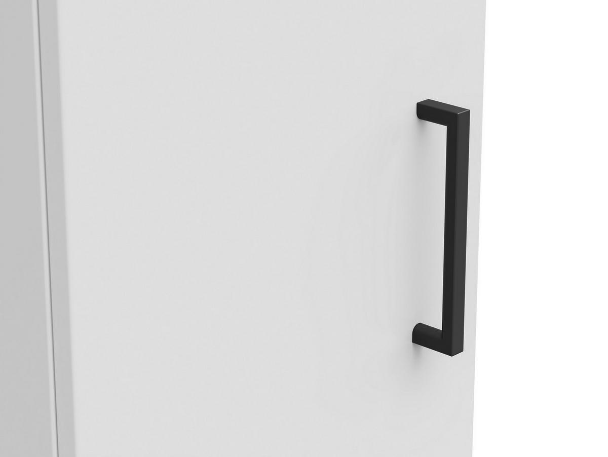 Schrank Multistauraum Weiß - Schwarz/Weiß, MODERN, Holzwerkstoff/Kunststoff (30/195/40cm) - Mömax