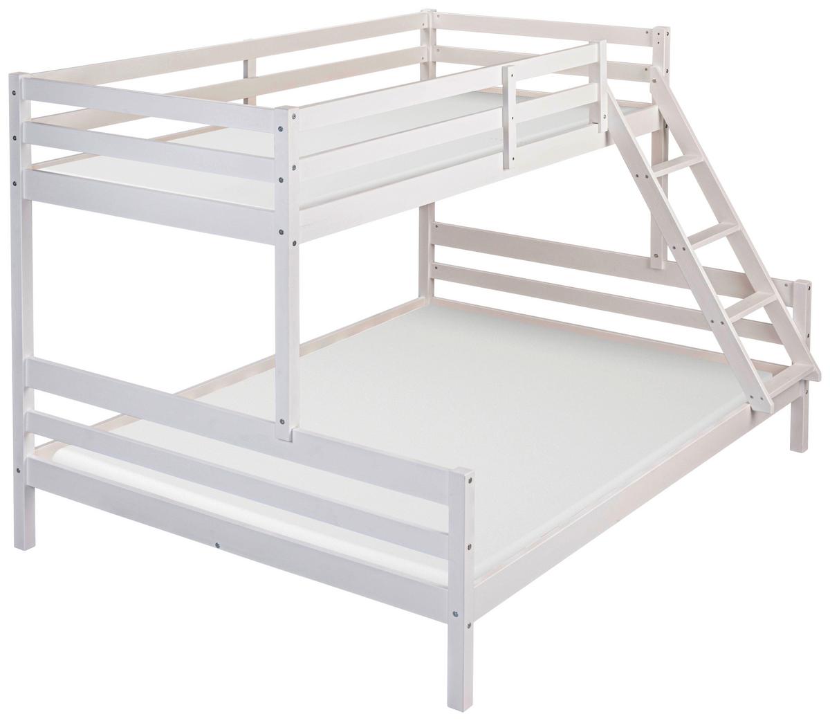 Etagenbett Sleepy Cloud ca. 90-140x200 cm Weiß - Weiß, MODERN, Holz (90-140/200cm) - MID.YOU