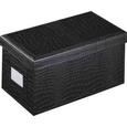 CD-/DVD-Box Magnolia in Schwarz - Schwarz, LIFESTYLE, Karton (25/14/13,2cm) - MÖMAX modern living