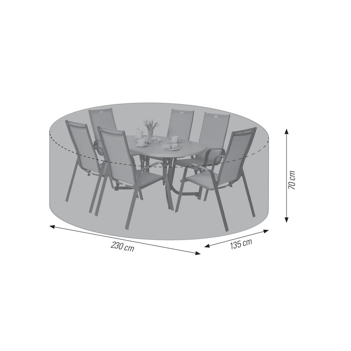 Zaščitna Prevleka Atilla, 230x135x70cm, Antracit - antracit, Basics, tekstil (230/135/70cm)