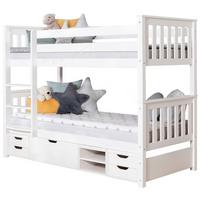 Etagenbett Holz Sammy ca. 90x200 cm Weiß - Weiß, MODERN, Holz (90/200cm) - MID.YOU