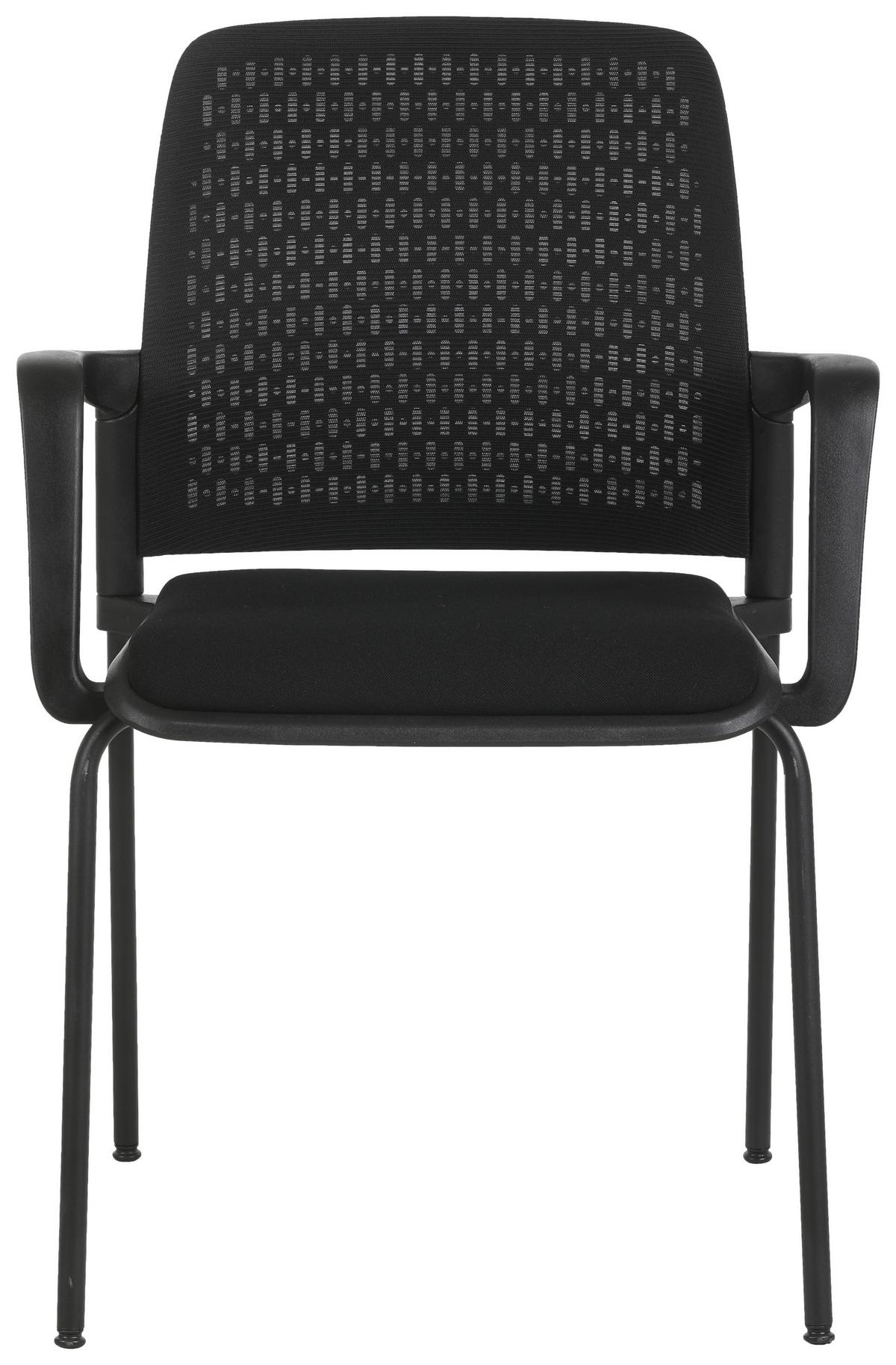 Konferenčni Stol Pisa, Črna - črna, Moderno, kovina/umetna masa (60/85/55cm)