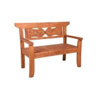 Gartenbank Padar Teak 2-Sitzer - Braun, Basics, Holz (135/96,5/64cm) - Gardenson