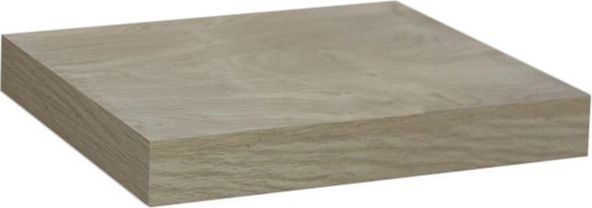 Zidna Polica Simple - boje hrasta, Moderno, drvni materijal (23,5/3,8/23,5cm) - Modern Living