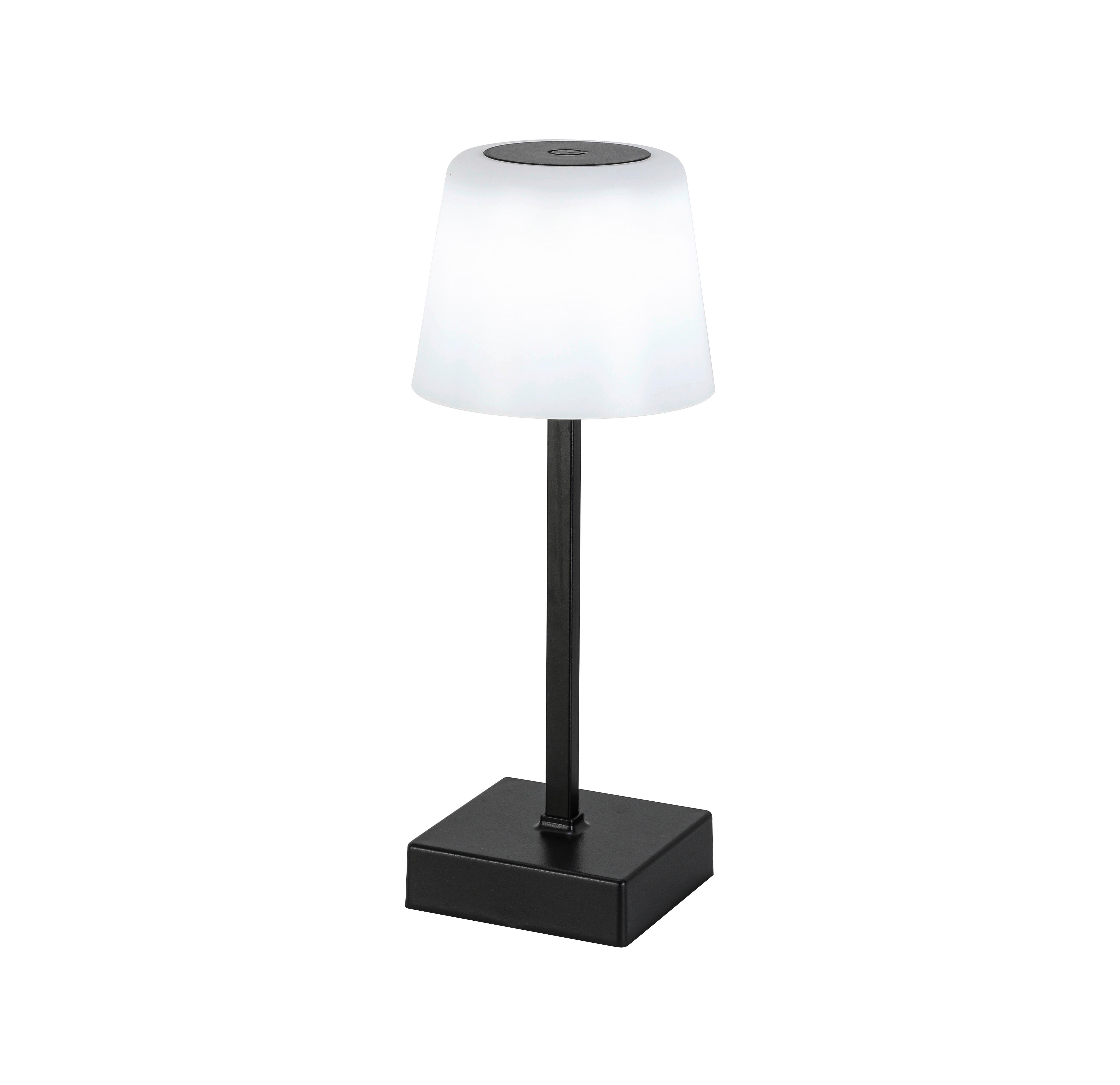 PORTABEL LAMPA EMO - vit/svart, Modern, metall/plast (10,5/25cm) - Mömax