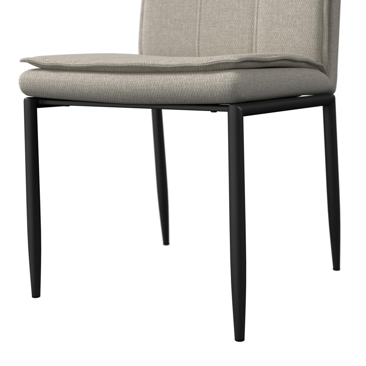 Jedilna Garnitura Abelia, Miza 160x90, 4x Stol - barve lesa evkaliptusa/črna, Moderno, kovina/tekstil - Bessagi Home
