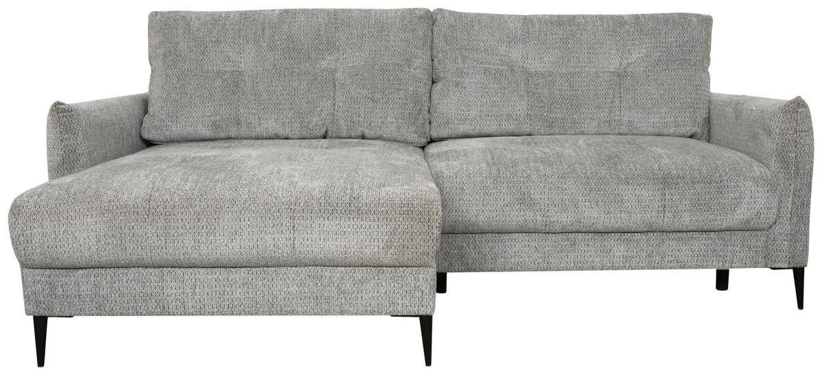 Kutna Garnitura Polis - siva/crna, Trend, tekstil/metal (221/142cm) - Ondega