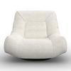 RELAXFÅTÖLJ LORENA - ljusgrå/svart, Modern, metall/textil (101/83/95cm) - Bessagi Home