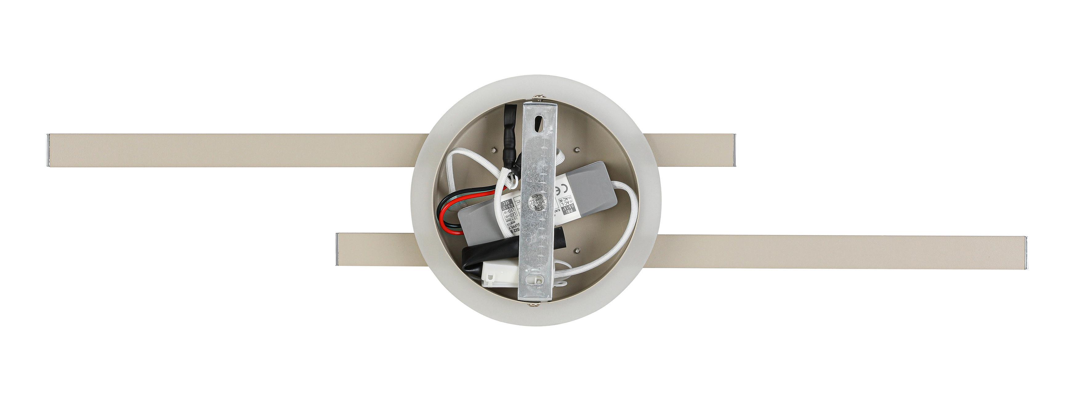 LED-TAKLAMPA OLGA - sandfärgad, Modern, metall/plast (58/15/5cm) - Mömax
