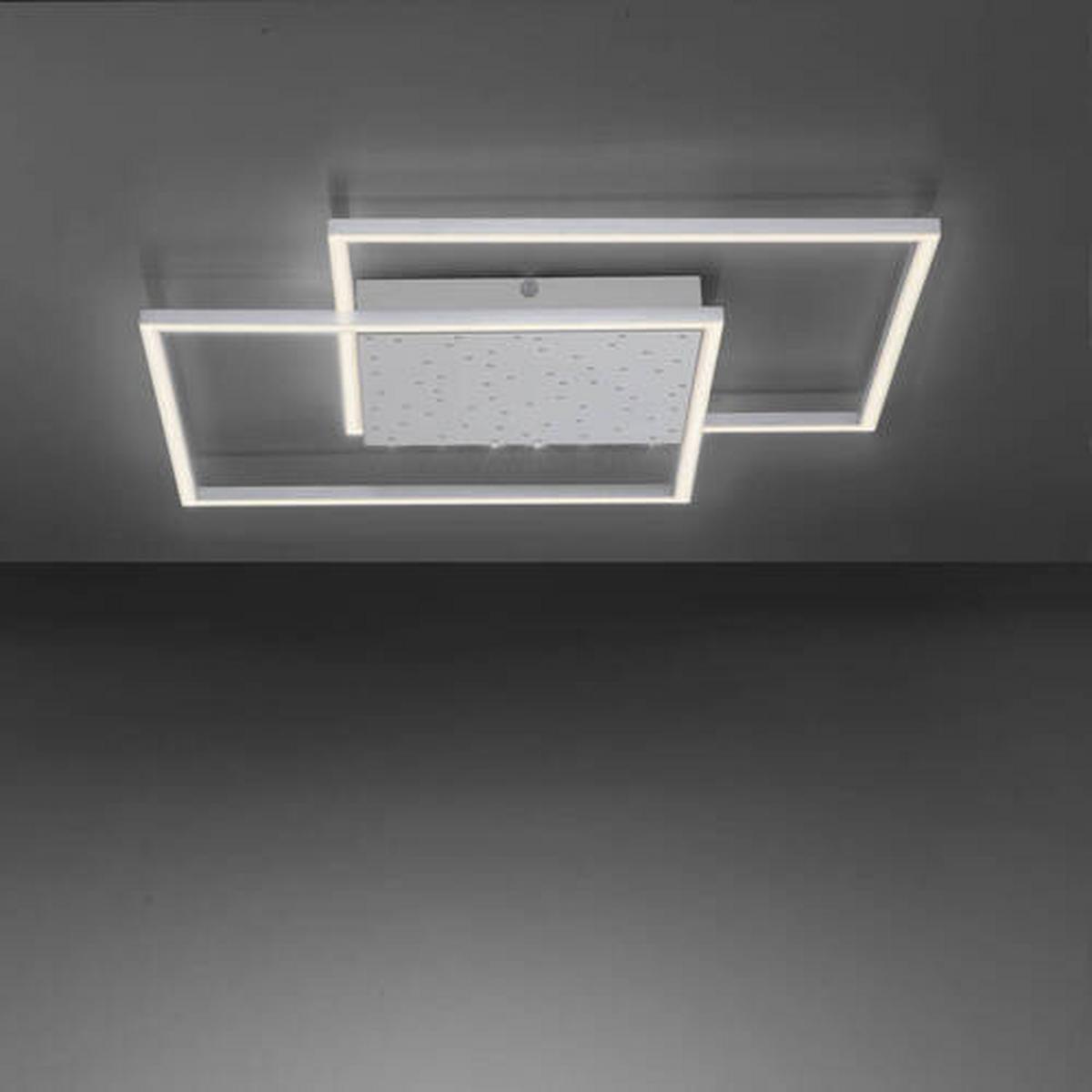 LED-Deckenleuchte Yuki in Grau max. 57 Watt - Grau, Design, Metall (67/67/5cm) - Paul Neuhaus