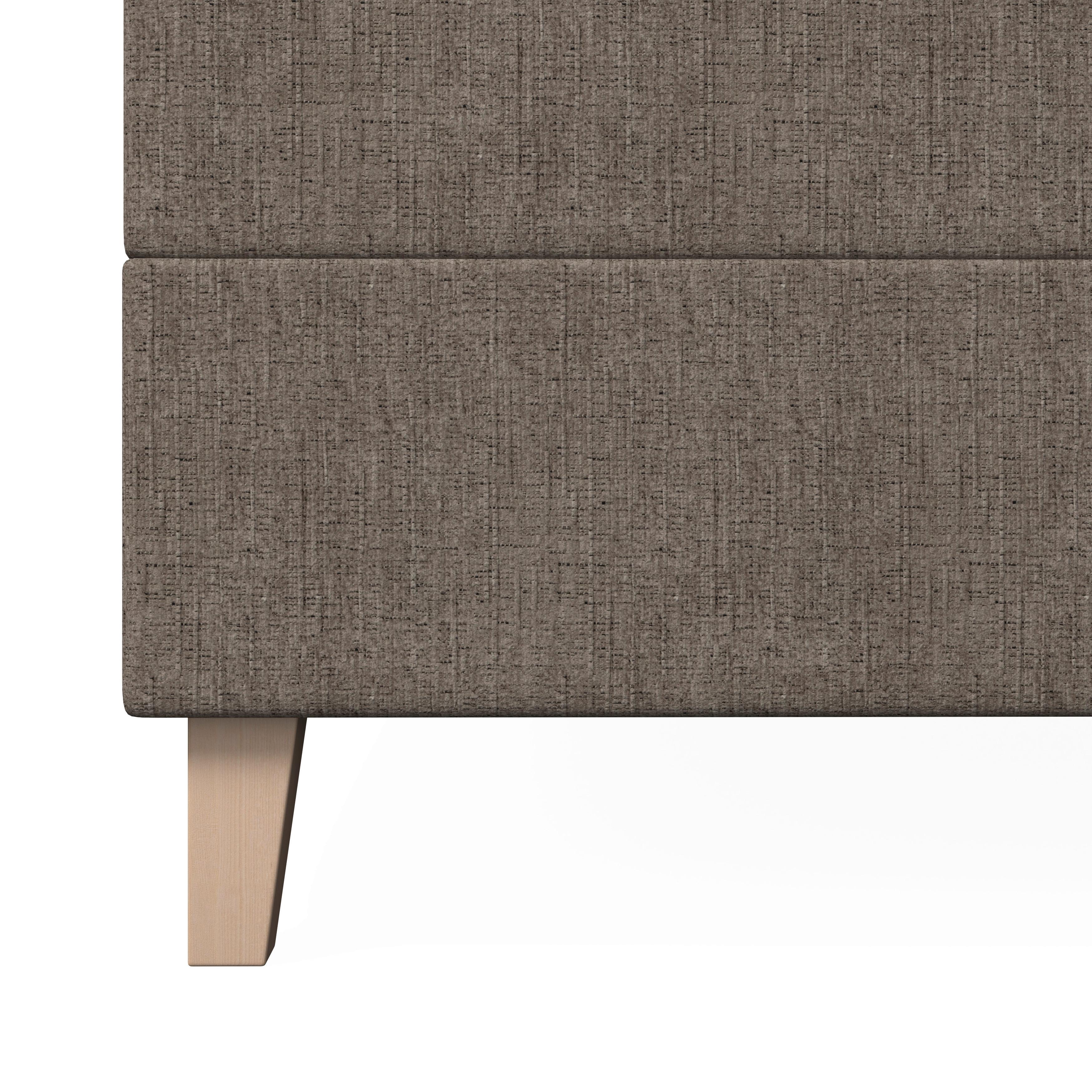 BOXSÄNG MONZA - brun/ekfärgad, Modern, trä/textil (140/200cm) - Bessagi Home