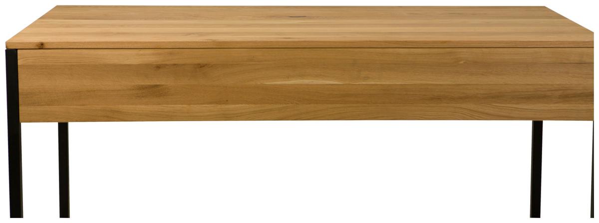 Schreibtisch Albero Naturfarben/Schwarz - Schwarz/Naturfarben, Modern, Holz/Metall (160/75/70cm) - Mömax