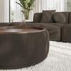 CANAPÉ D'ANGLE KIRA - noir/marron, MODERN, textile/bois (408/108cm) - Bessagi Home