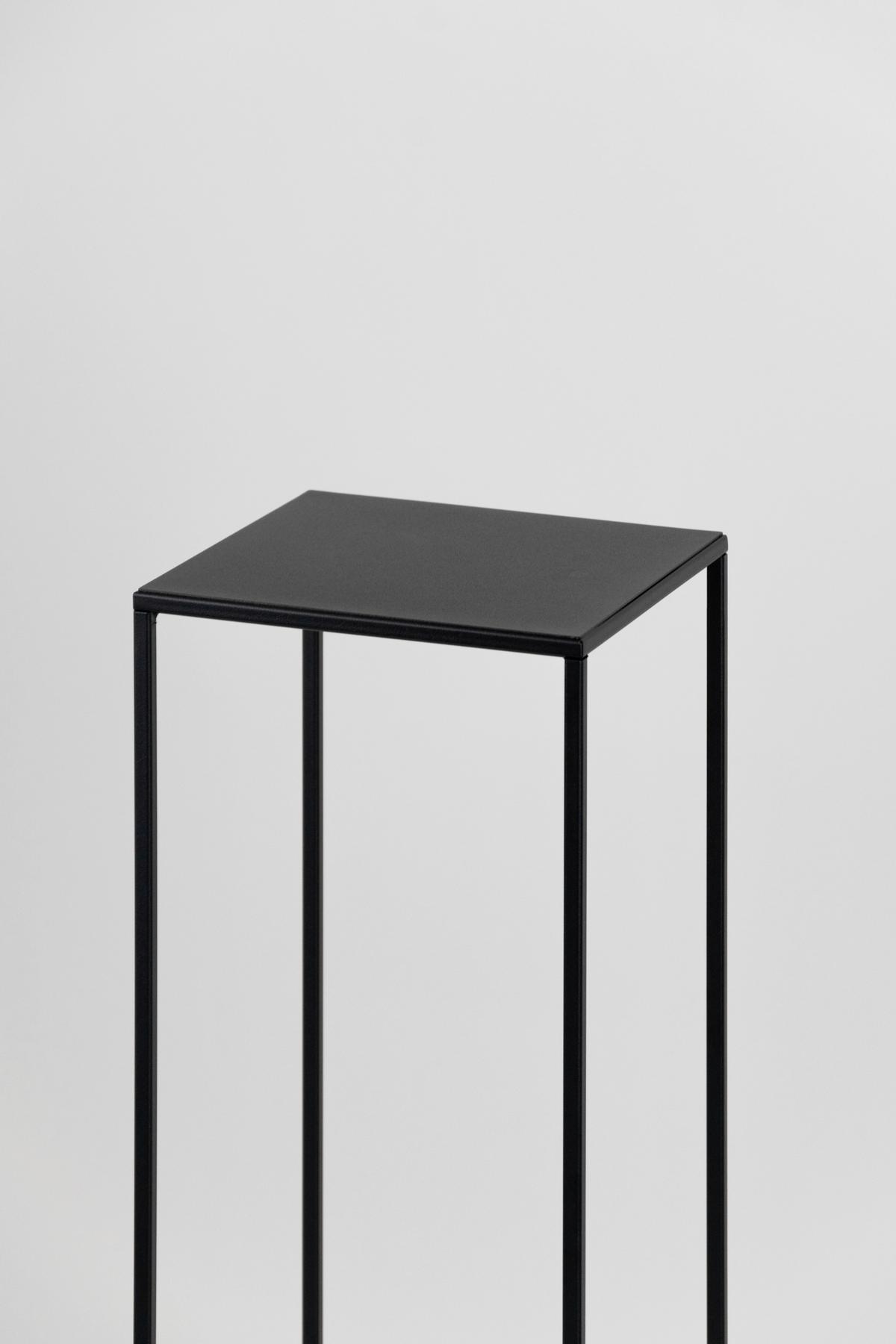 Blumenständer Schwarz - Schwarz, Basics, Metall (25/47/25cm)