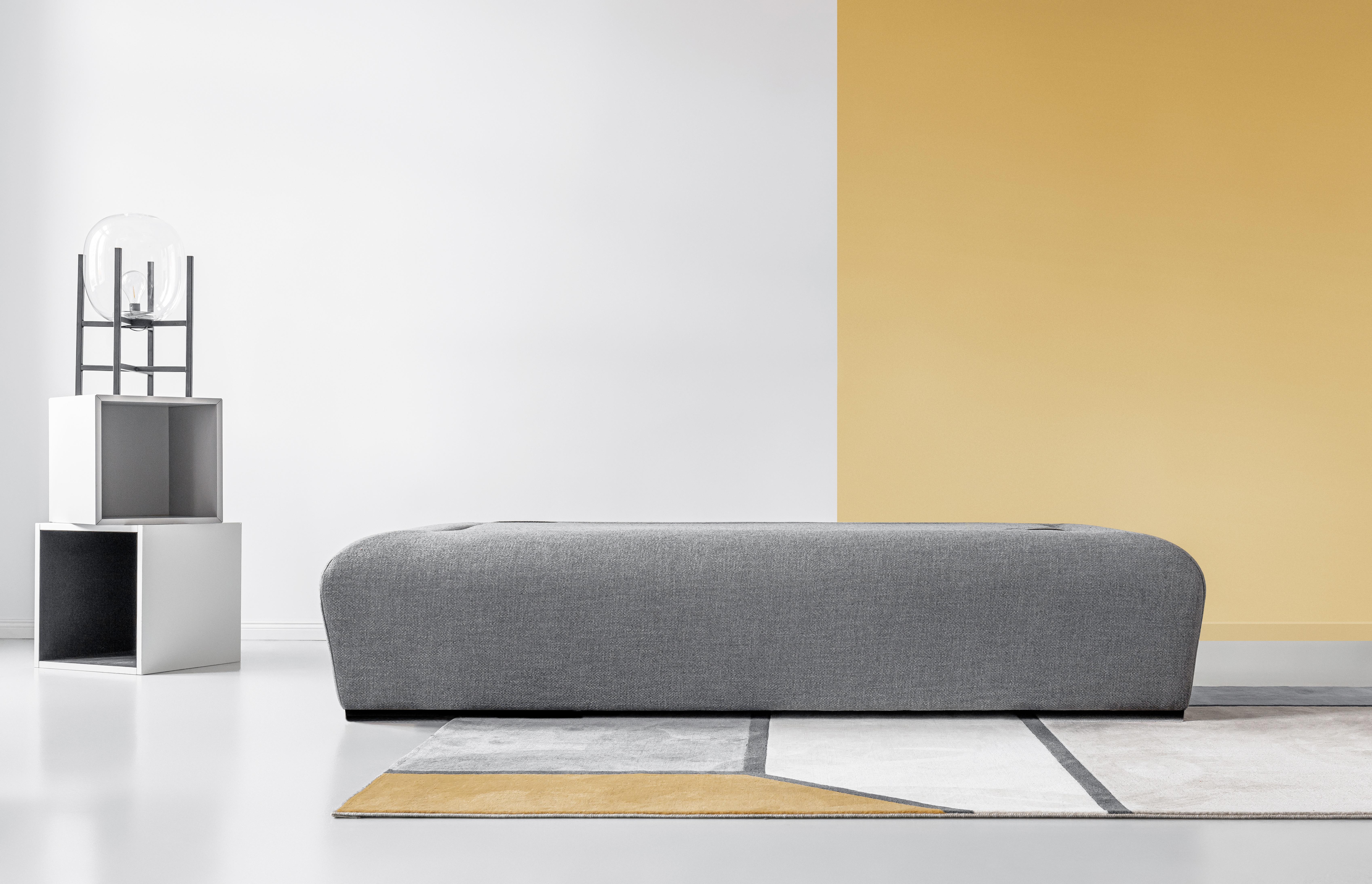 Hocker in Grau ´MIU MAGIC FORMULA´ - Grau, Basics, Holz/Holzwerkstoff (192/44/97cm)