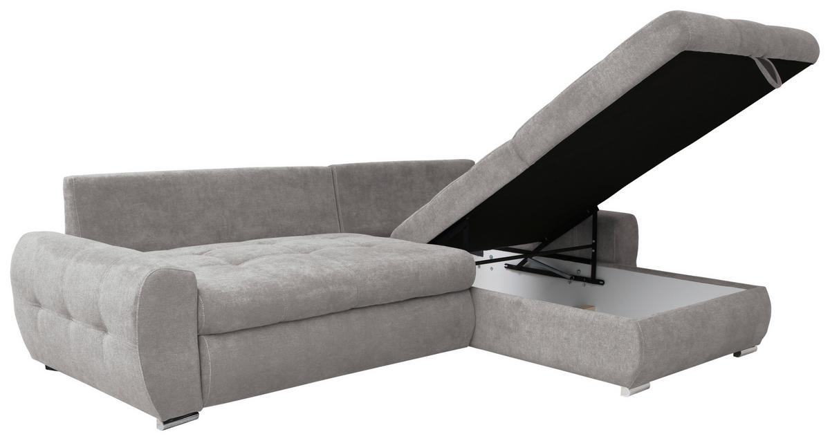 Kutna Garnitura Solar - fango/bijela, Design, tekstil/plastika (277/175cm) - Modern Living