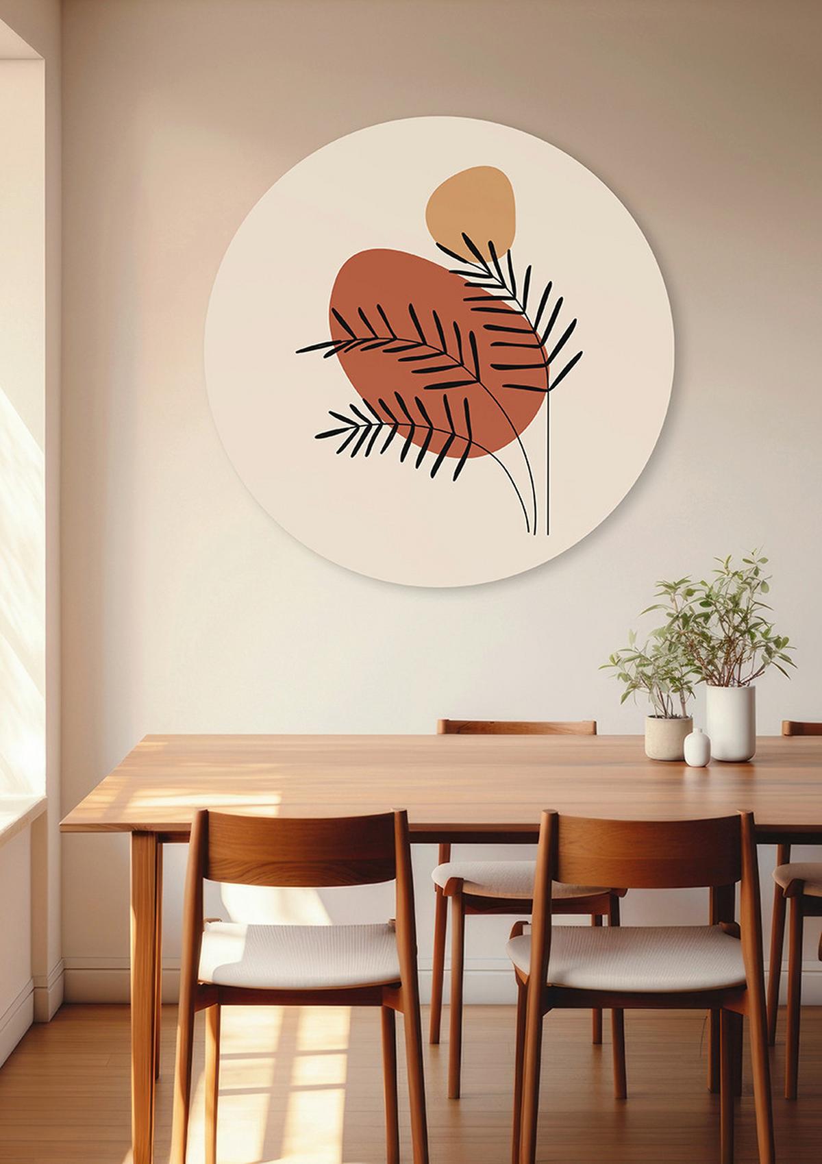 METALLBILD ABSTRACT PALM LEAVES - Basics, Metall (100/0.3/0.3cm)