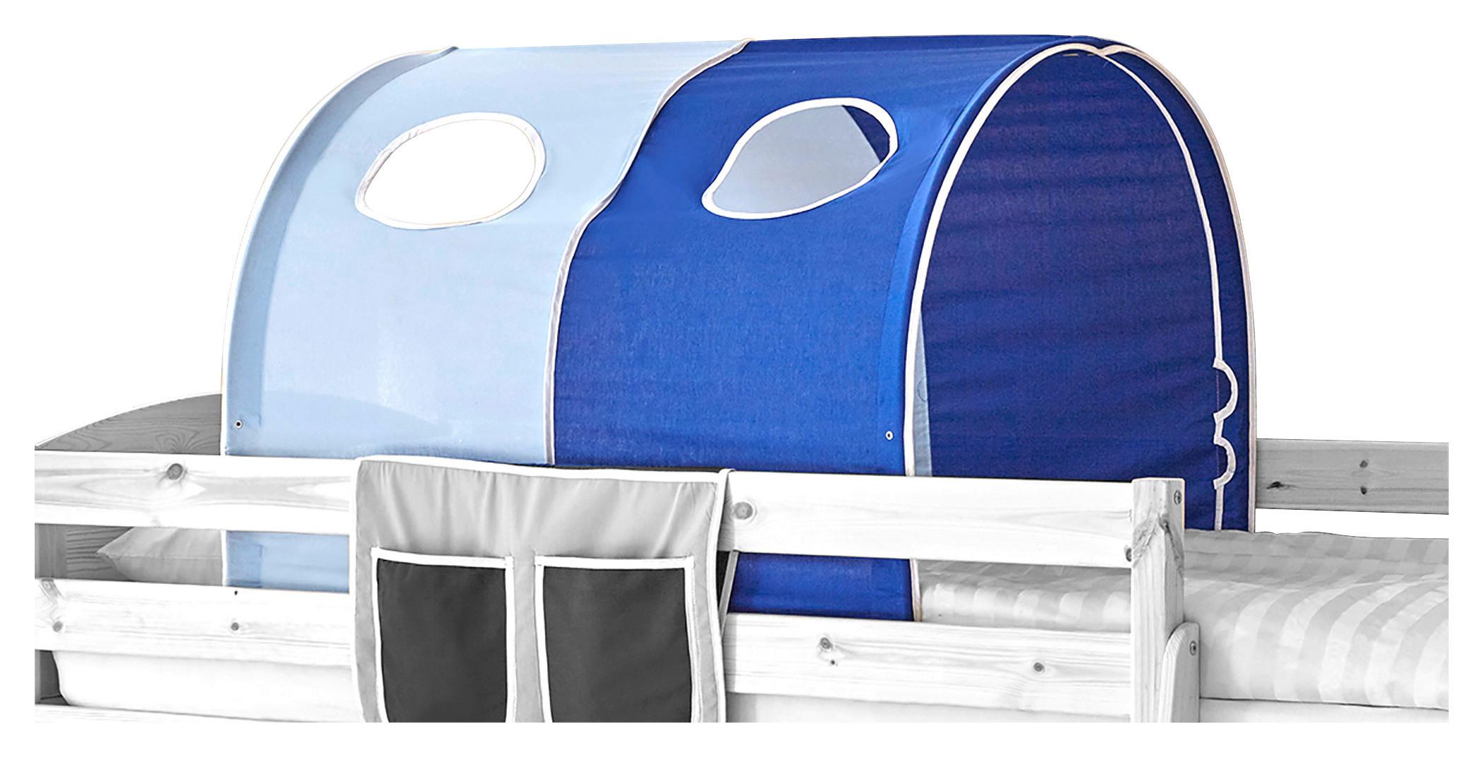Tunnelset "Tunnelset", hellblau/dunkelblau - Dunkelblau/Hellblau, KONVENTIONELL, Textil/Metall (100/73/87cm) - MID.YOU
