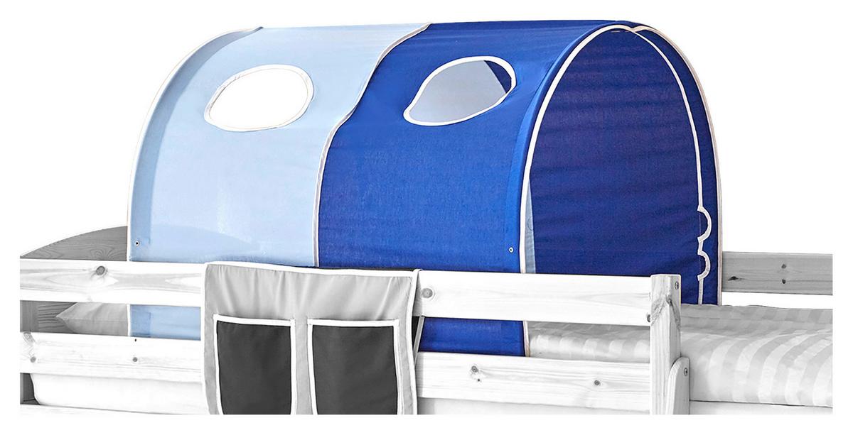 Tunnelset "Tunnelset", hellblau/dunkelblau - Dunkelblau/Hellblau, KONVENTIONELL, Textil/Metall (100/73/87cm) - MID.YOU