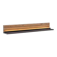 Wandboard Carreto in Schwarz/Eichefarben - Eichefarben/Schwarz, MODERN, Holzwerkstoff (150/20/20cm) - Premium Living