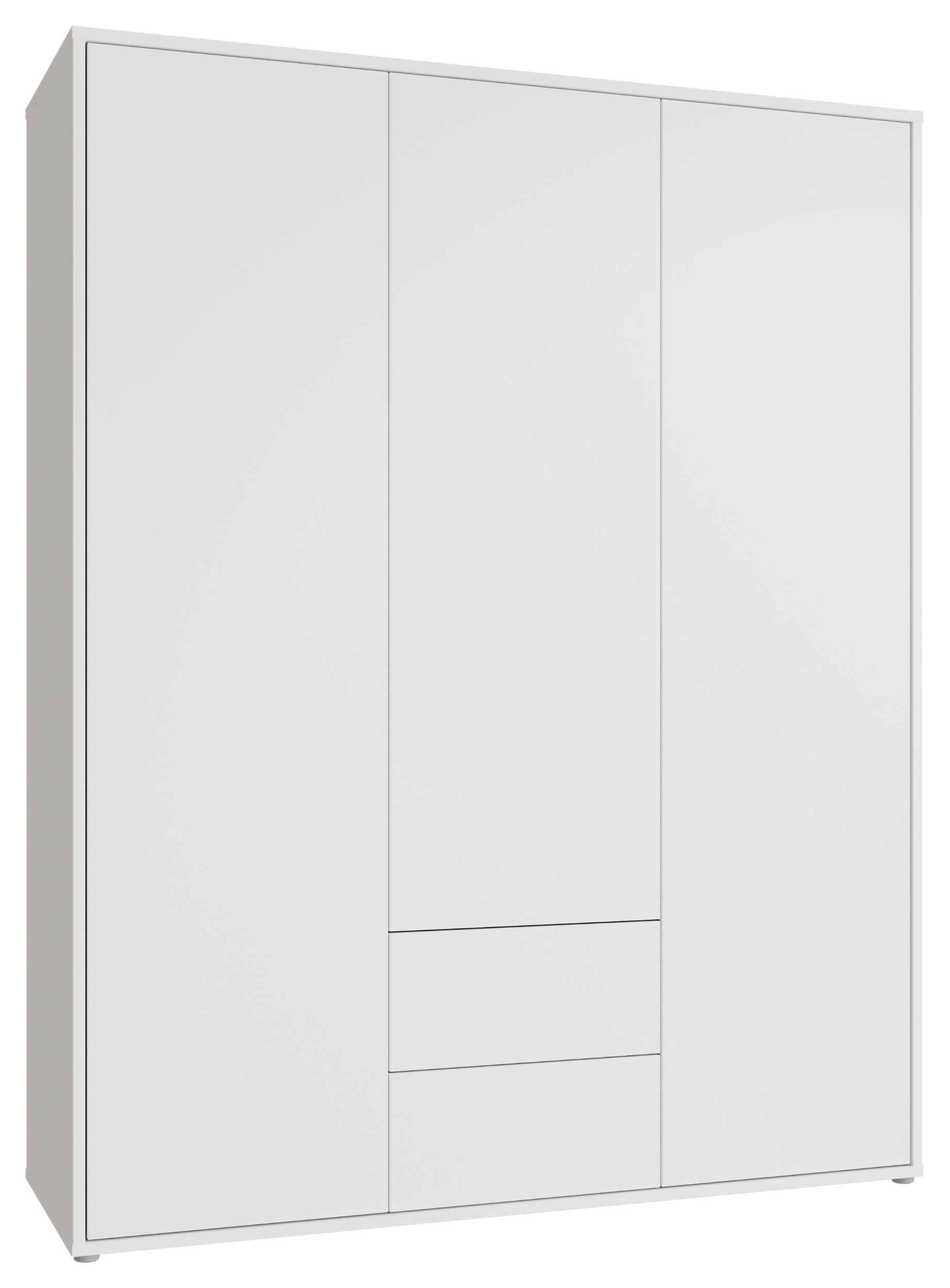 Omara S Klasičnimi Vrati Alice, Bela - bela, Trend, leseni material (169/214/60cm) - Carryhome