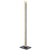 Led-stehleuchte 99296 Camacho - Eichefarben/Schwarz, Basics, Holz/Kunststoff (10/126cm) - Eglo