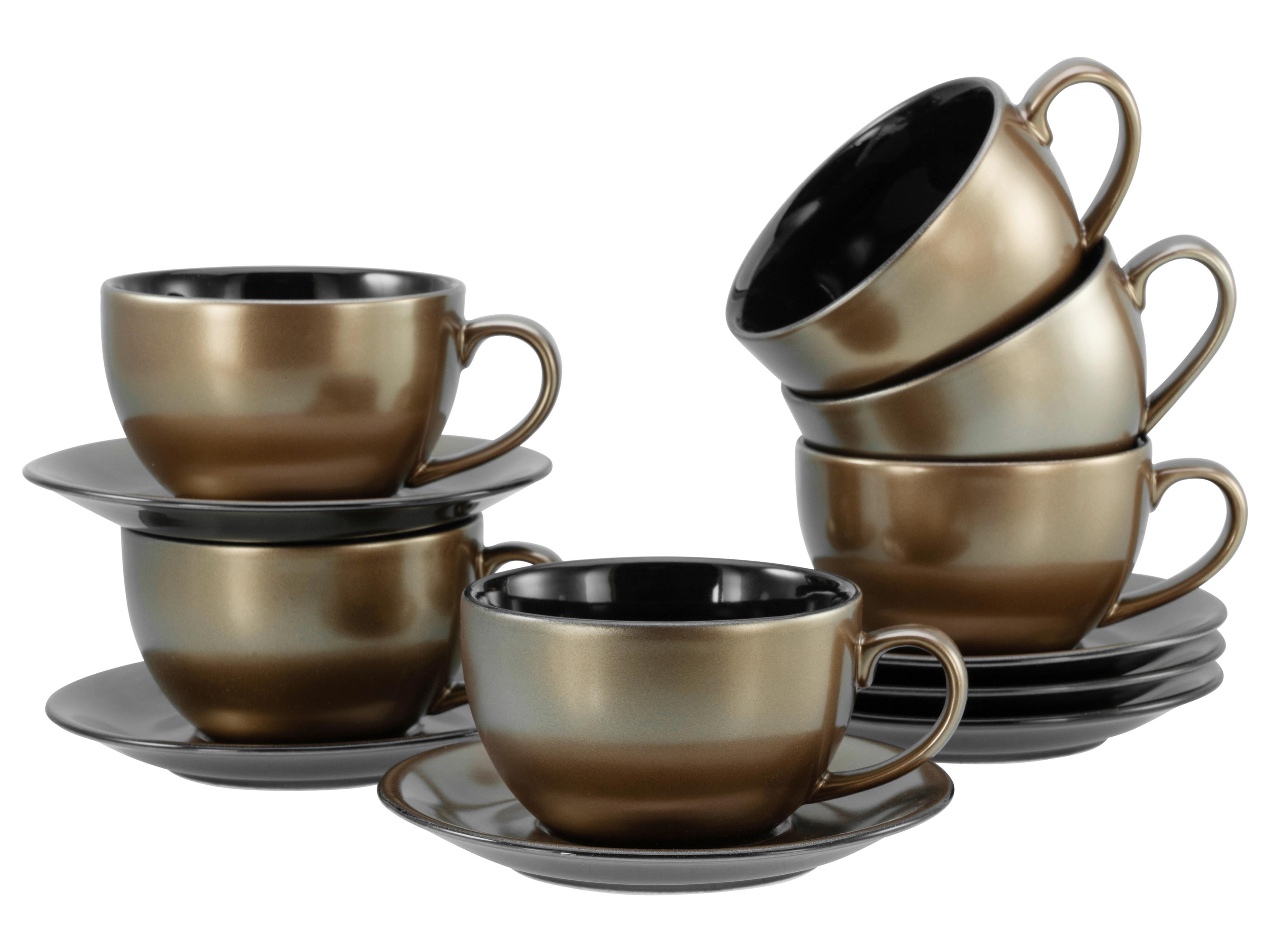 Kavni Servis Golden Days Black, 12-Delni - Basics - Creatable