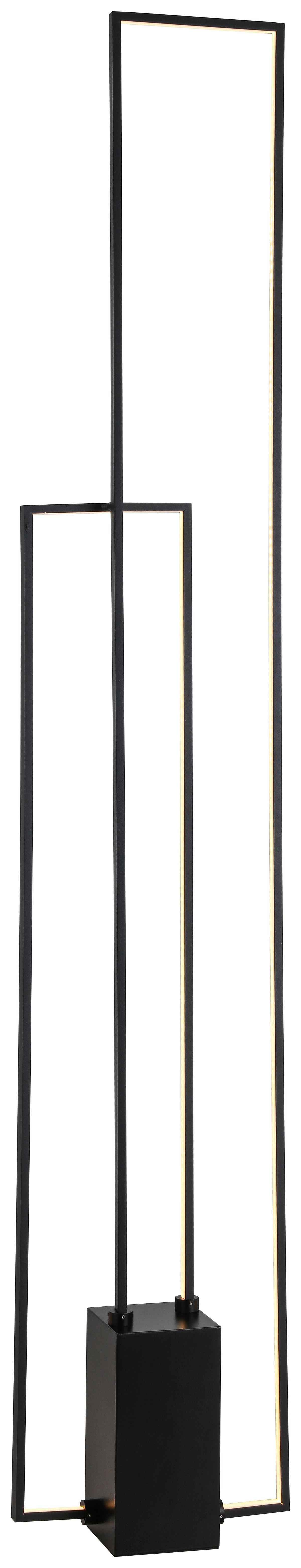 Led Állólámpa Aveline - fekete, Modern, műanyag/fém (24/10/138cm) - Premium Living