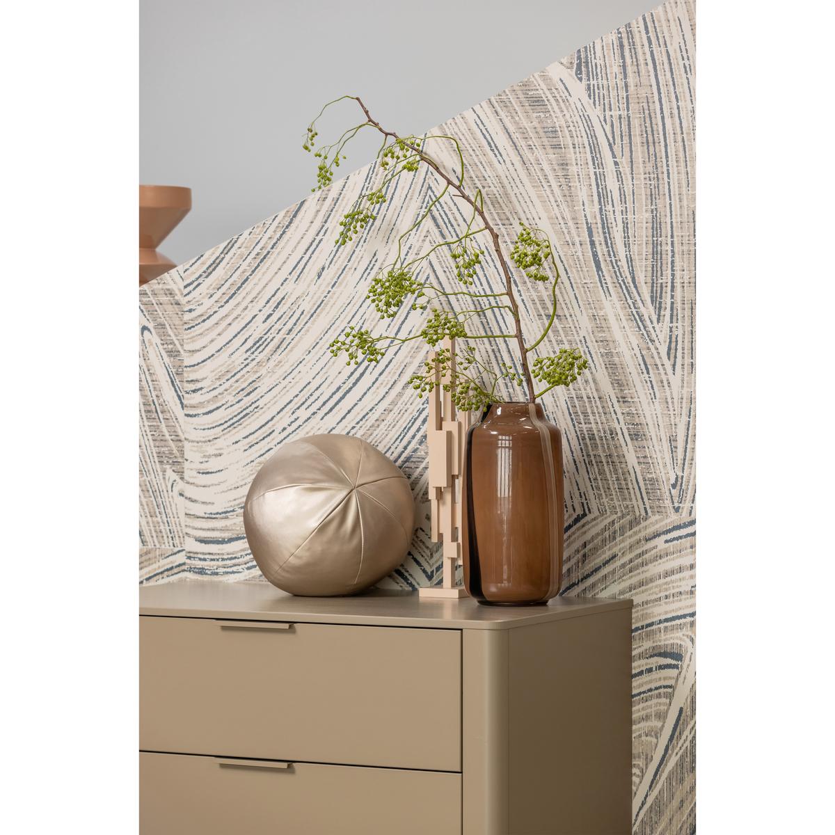 Kommode Gunnar Schlammfarben B: 94 cm - Schlammfarben/Schwarz, Design, Holz/Metall (94/93/52cm) - Livetastic