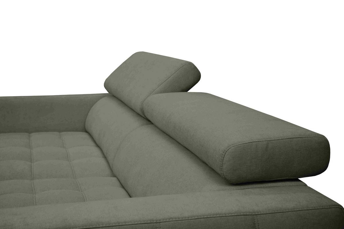 Sarokkanapé Aspen - zöld, Konventionell, faalapú anyag/textil (192/264cm)