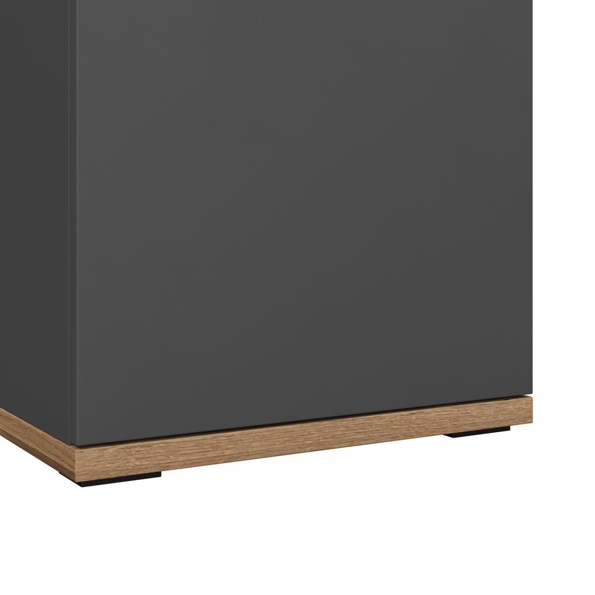 Donji Element Cotia - boje hrasta/crna, Moderno, drvni materijal/metal (40/86/30cm) - James Wood