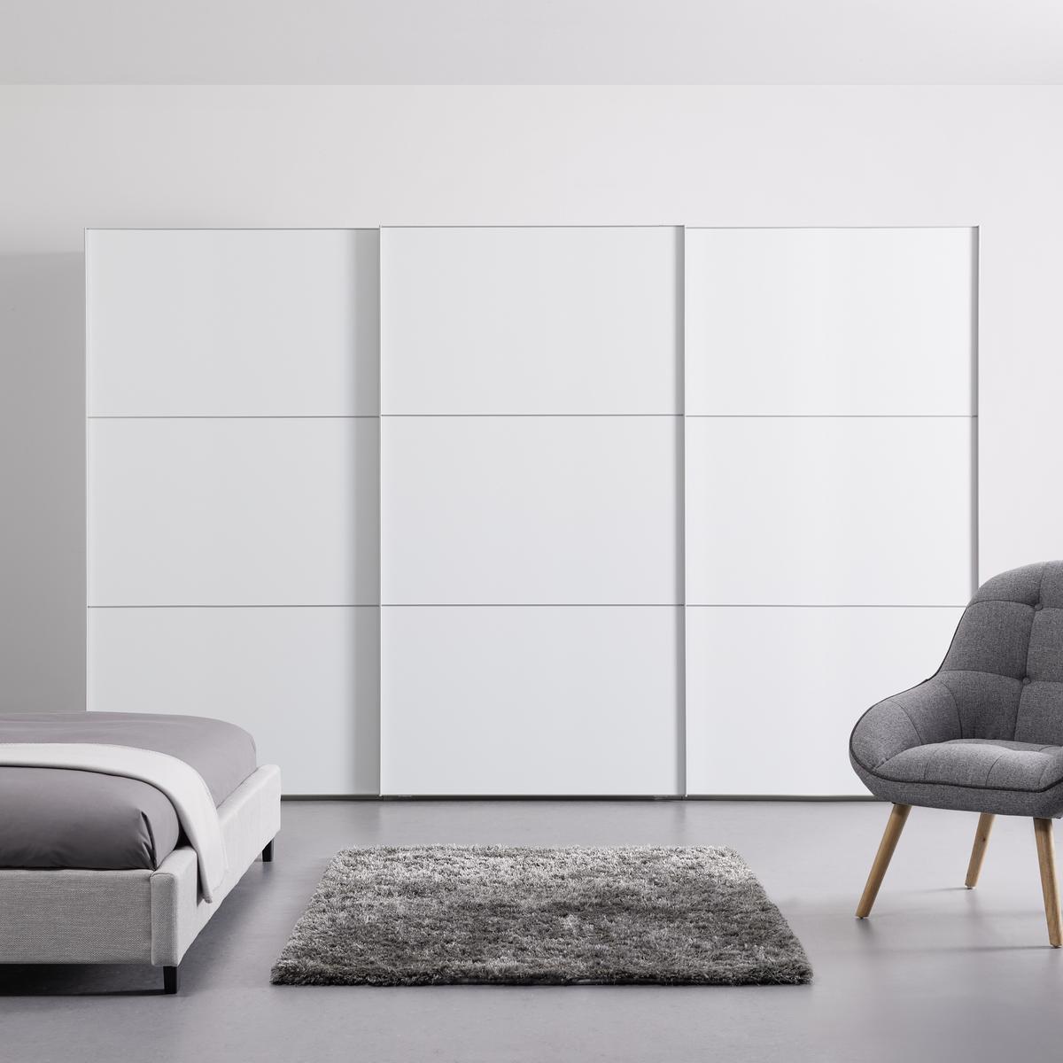 Ormar S Kliznim Vratima Includo - bijela/boje aluminija, Moderno, drvni materijal (336/222/68cm) - Premium Living