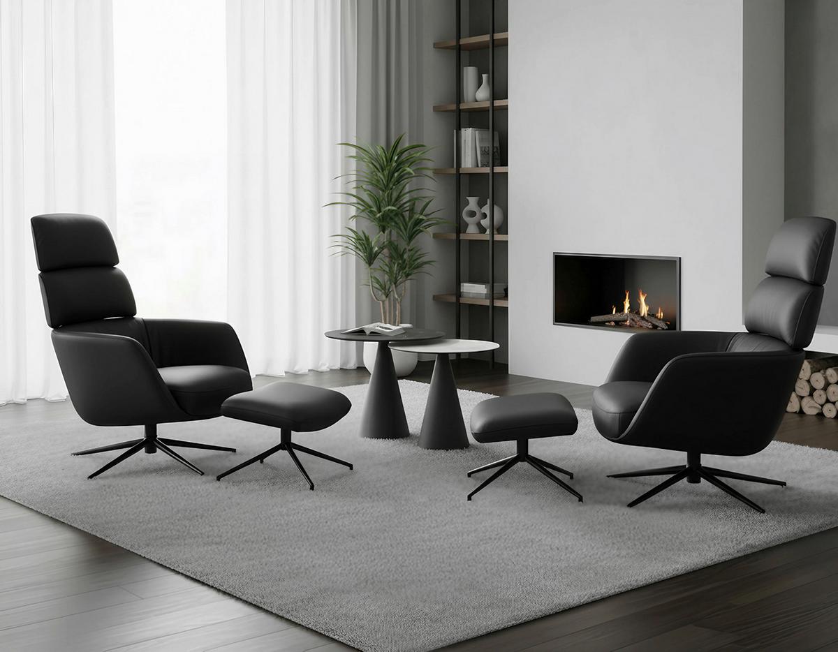 STOLIK BOCZNY TIVOLI 2 -EXKLUSIV- - antracytowy/czarny, Design, metal/szkło (48,5/48,5/55cm) - Dieter Knoll