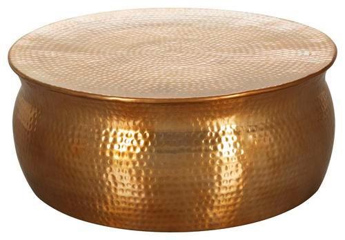 Couchtisch Karam Ø ca. 75 cm Alu Gold - Goldfarben, LIFESTYLE, Metall (75/75/31cm) - MID.YOU