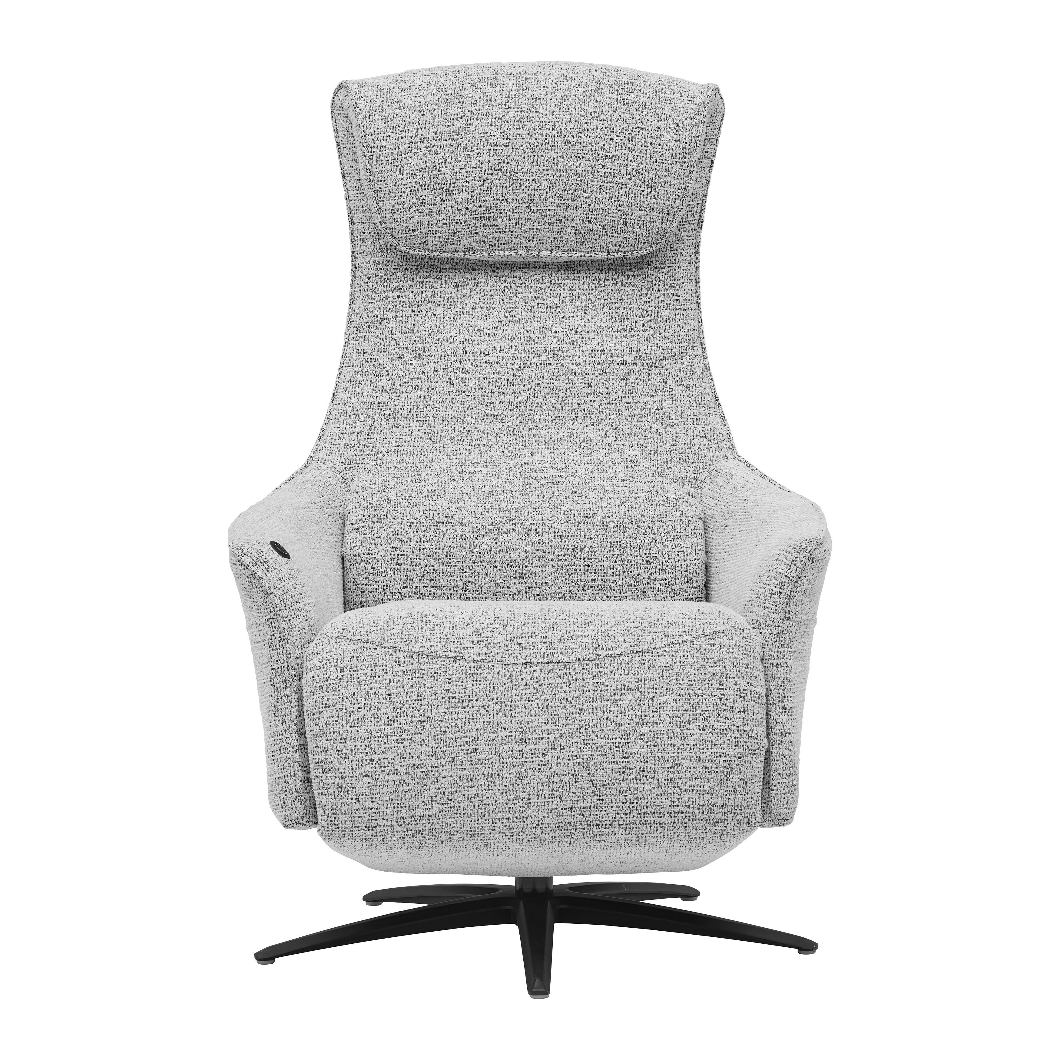 RELAXFÅTÖLJ MAXIMUS - grå/svart, Modern, metall/trä (75/110/86cm) - Premium Living