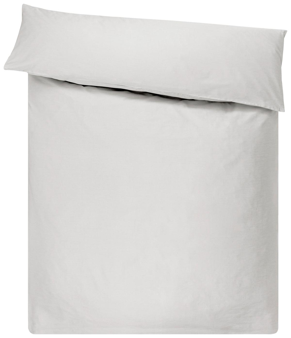 DUVETBEZUG LINA - Hellgrau, Textil (160/210cm)