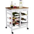 Cărucior De Servit James - maro/alb, Modern, plastic/compozit lemnos (66/76/36cm) Cărucior De Servit James - maro/alb, Modern, plastic/compozit lemnos (66/76/36cm)