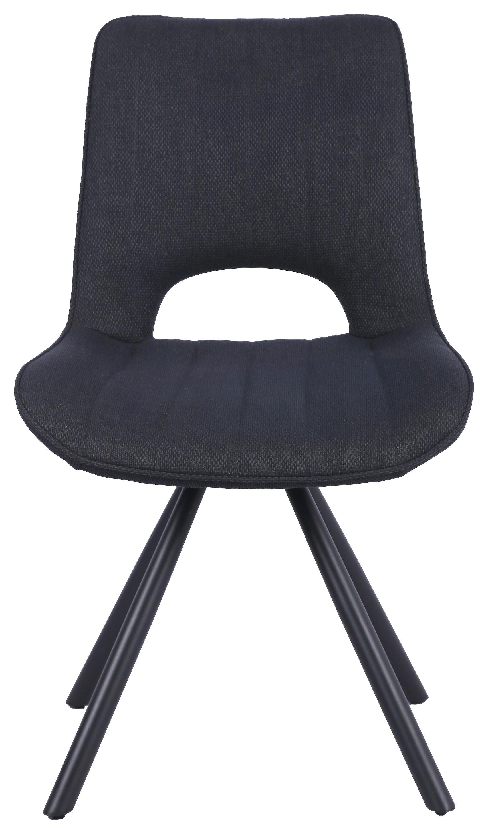 Scaun NERA - gri închis/negru, Basics, lemn/metal (51/87/61cm) - Mömax