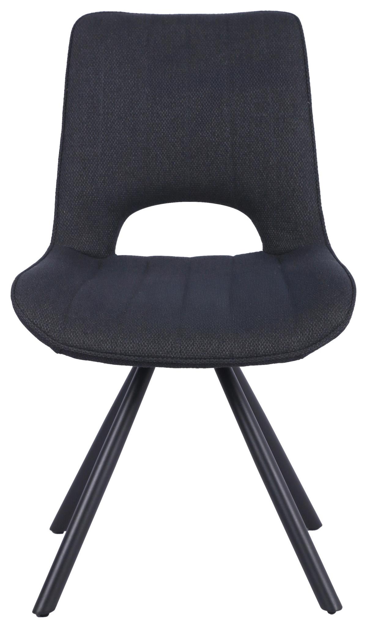 Scaun NERA - gri închis/negru, Basics, lemn/metal (51/87/61cm) - Mömax