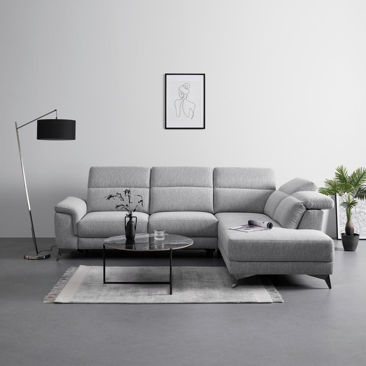 Canapea modulară KÖLN - gri, Modern, textil (283/98/212cm) - Bessagi Home