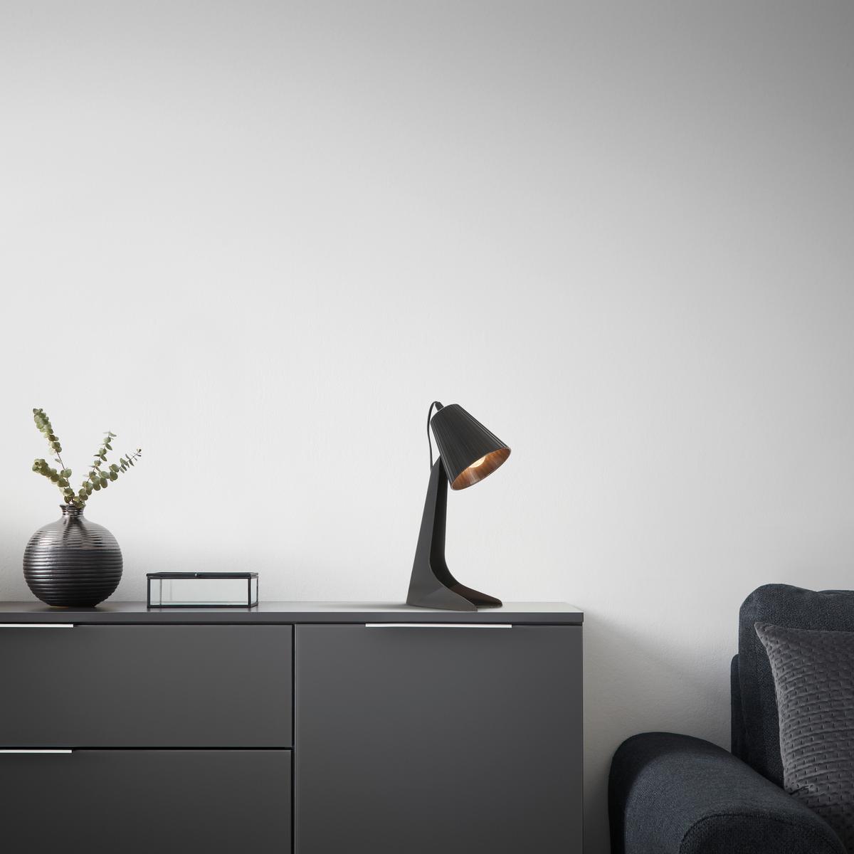 Veioză BUNTI - negru, Romantik / Landhaus, plastic (15,6/34,3/18,9cm) - Modern Living