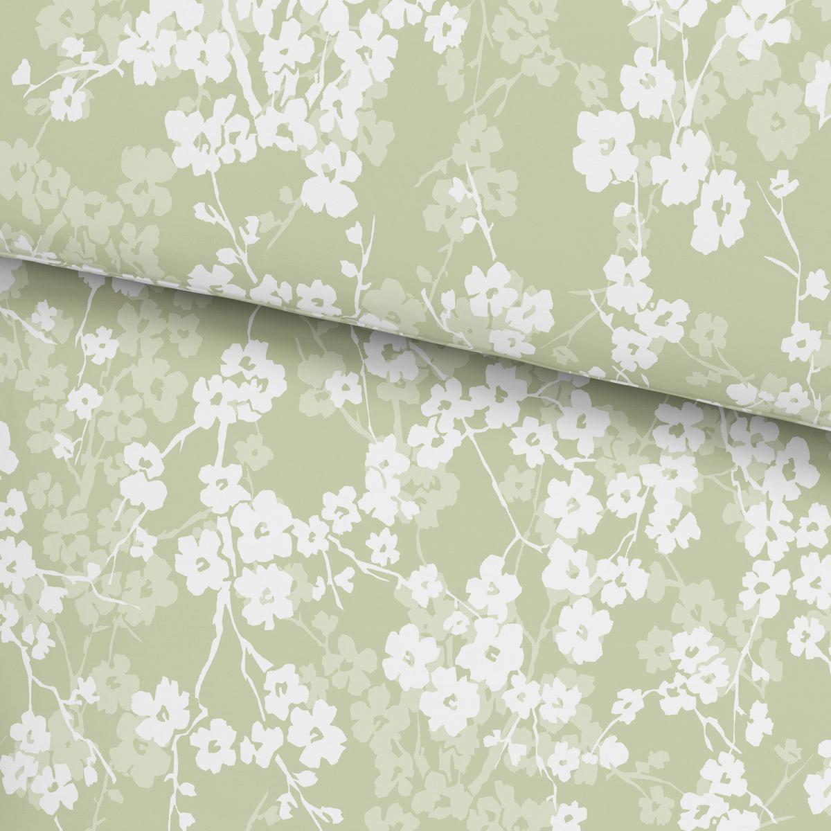 Bettwäsche Catrin Salbei ca. 135x200cm - Salbeigrün, LIFESTYLE, Textil (135/200cm) - Modern Living