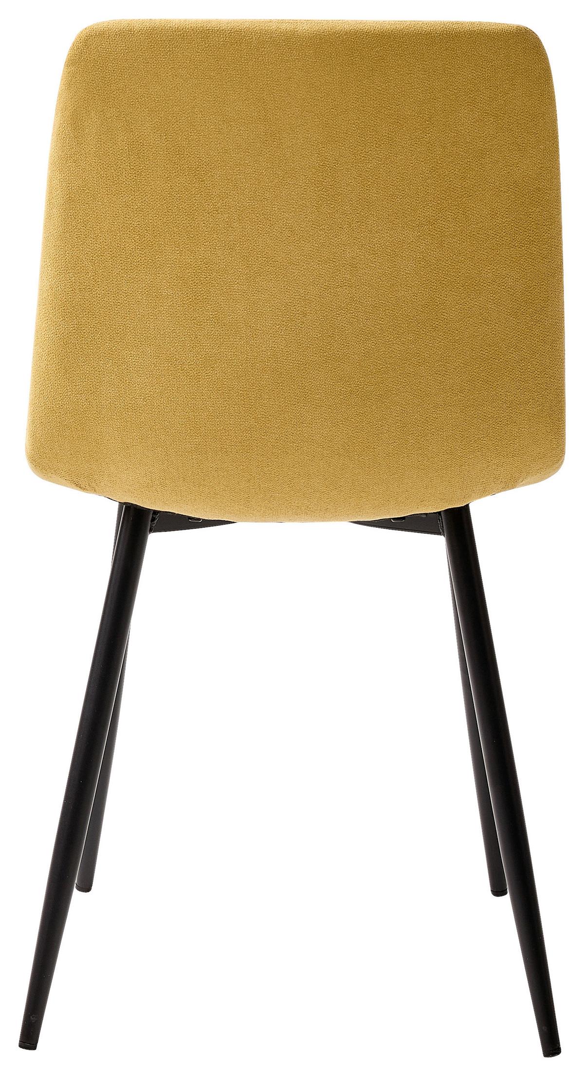 Stolica Una - žuta/crna, Basics, metal/tekstil (53/45/88cm) - Best Price