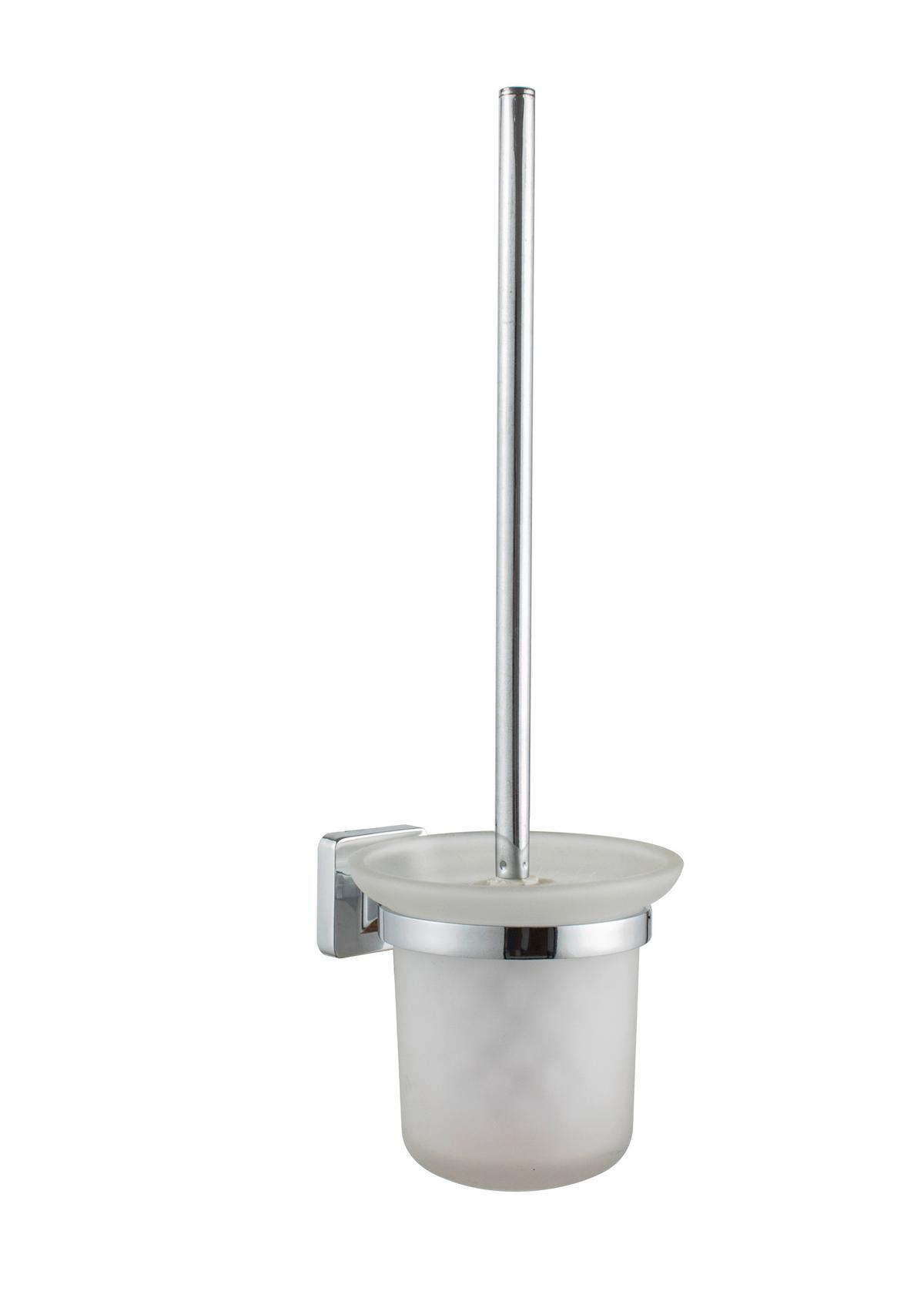 Wc-kefe Szett Solo - Konventionell, Üveg/fém