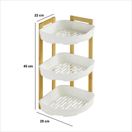 Etajeră pentru baie Angle Shelf Natureo - Basics (29/22/45cm)