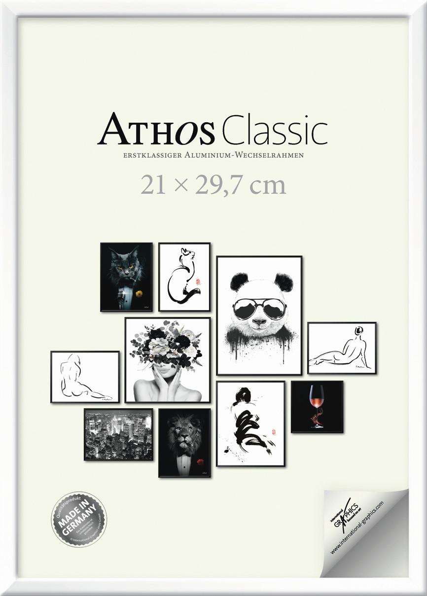 RAMKA NA ZDJĘCIA R-A0104010P - biały wysoki połysk, Basics, materiał drewnopochodny/tworzywo sztuczne (21/30/1,8cm)