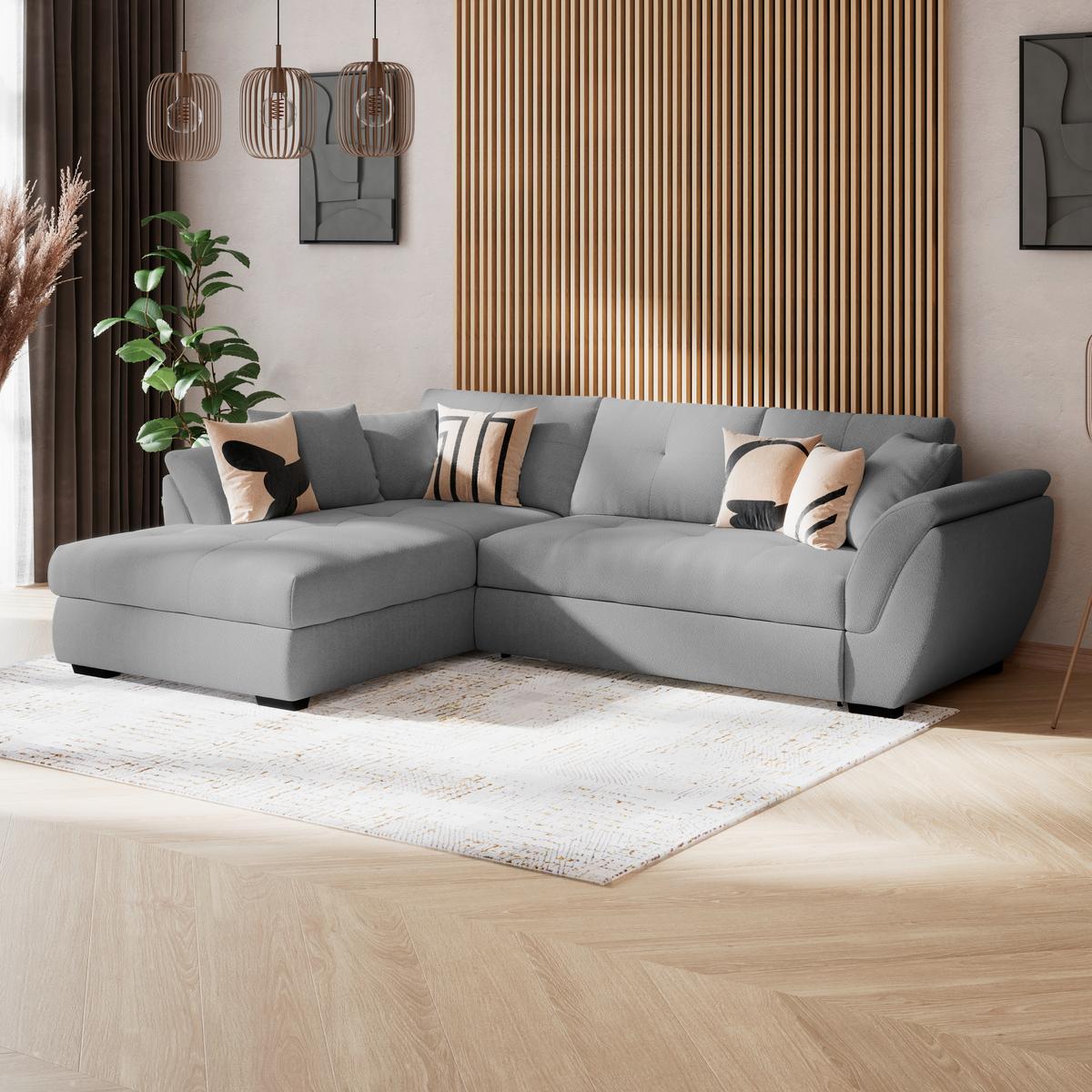 COLțAR BERISSO NEW - gri închis, Konventionell, textil (187/278cm) - Ondega